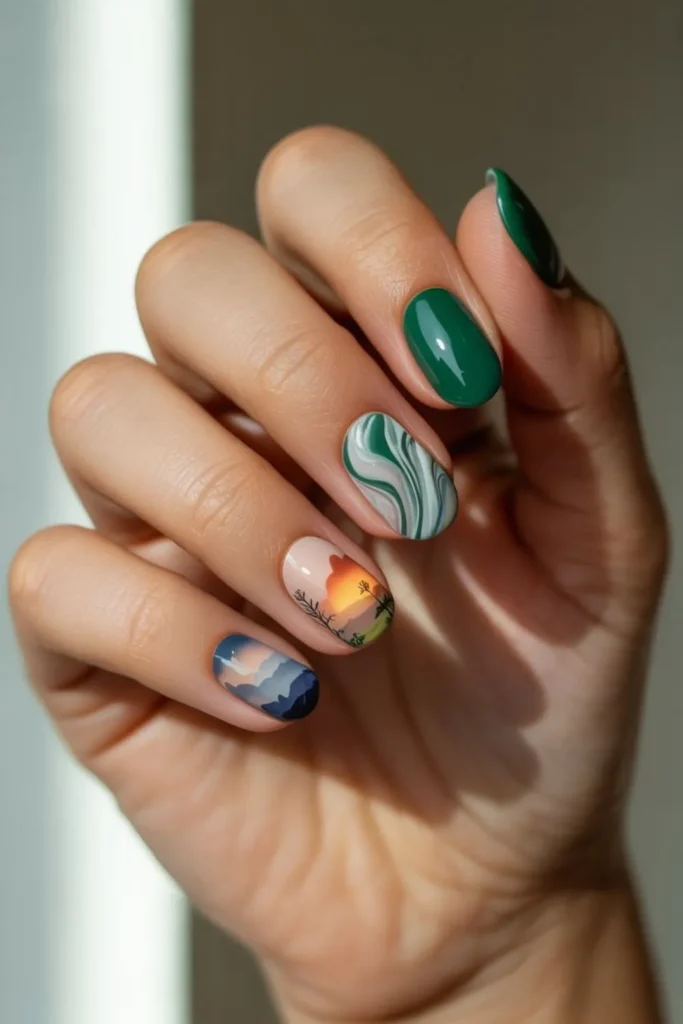 Short Winter Nail Designs: Ultimate Guide to Seasonal Nail Art 5 Short Winter Nail Designs