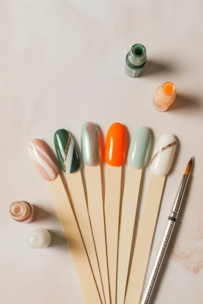 Candy Cane Nails: Festive Holiday Nail Art That Sweetens Your Style 4 Candy Cane Nails