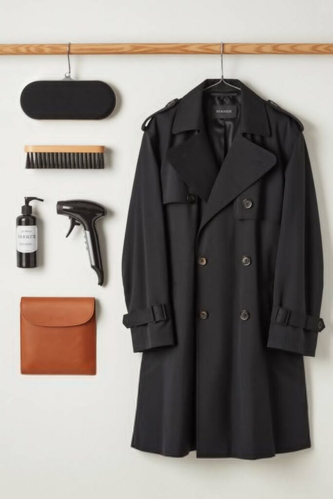Black Trench Coat Outfit: 15 Stylish Ways to Wear This Timeless Wardrobe Essential 6 black trench coat outfit