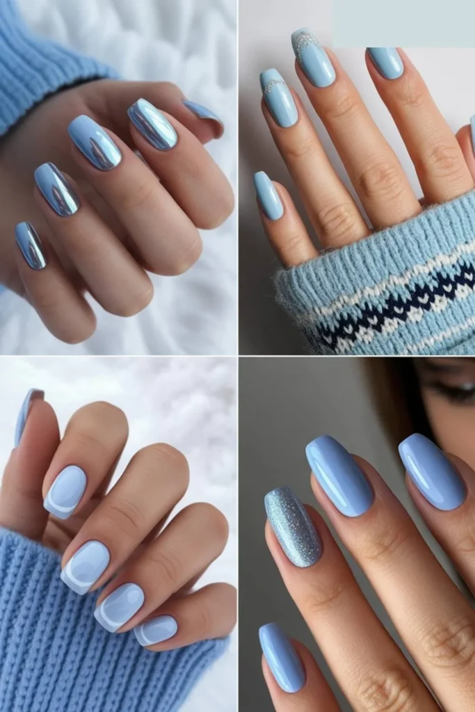 Light Blue Winter Nails: The Ultimate Guide to Icy Winter Manicures 3 Light Blue Winter Nails