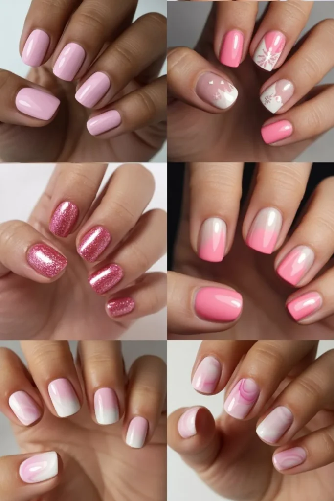 Pink Winter Nails: 30+ Stunning Designs & Ideas for 2026 3 Pink Winter Nails