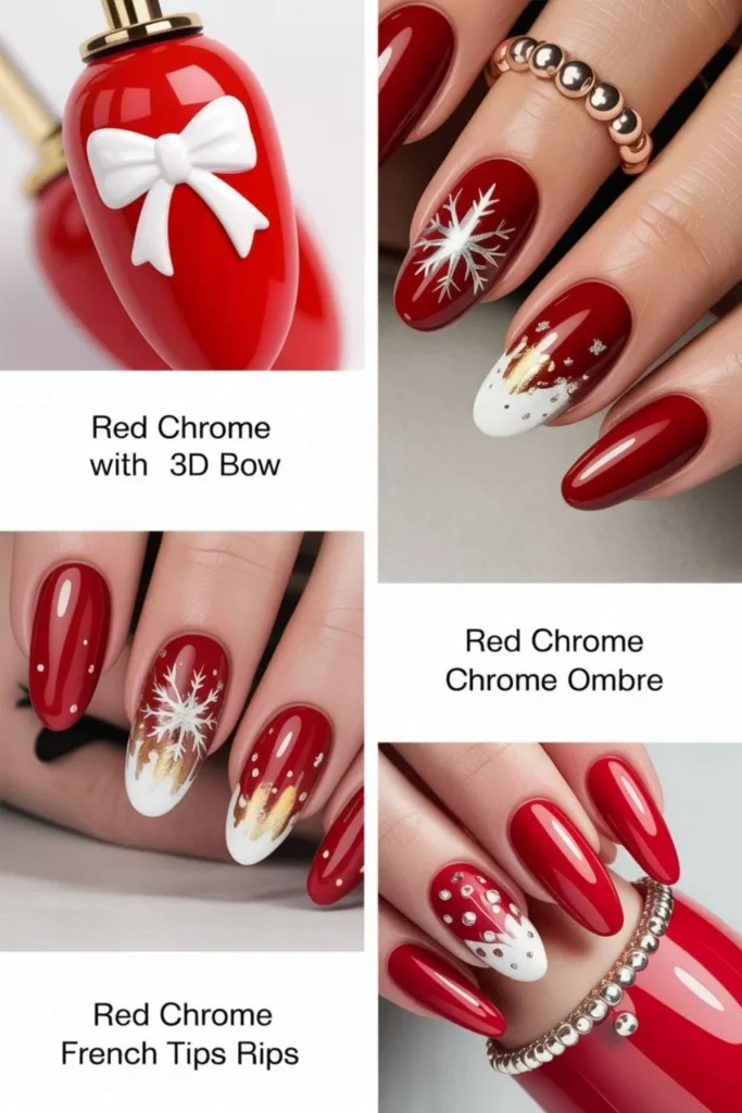 Red Chrome Christmas Nails: The Ultimate Guide to Holiday Glam 5 Red Chrome Christmas Nails