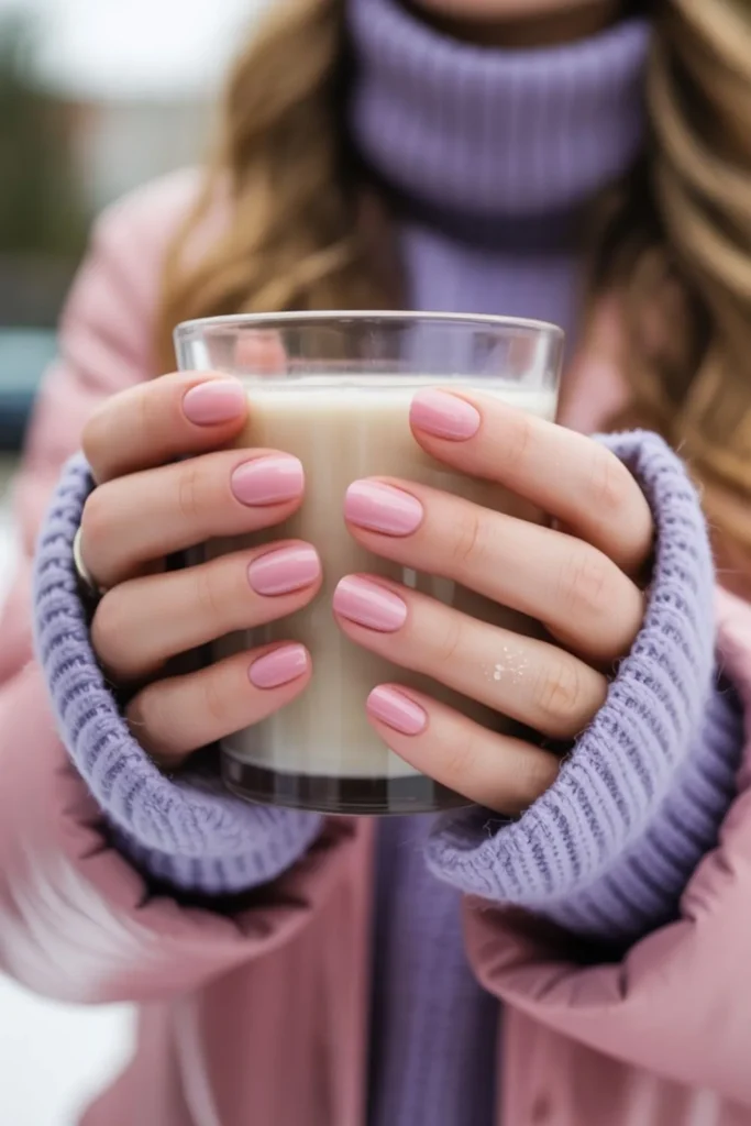 Pink Winter Nails: 30+ Stunning Designs & Ideas for 2026 2 Pink Winter Nails