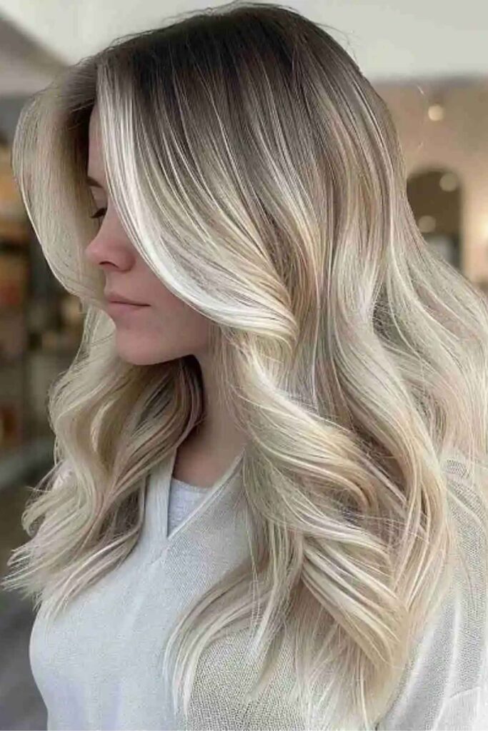 12 Blonde Hair With Dark Roots Ideas That Look Intentional, Not Overgrown 8 Ash Blonde With Dark Roots
