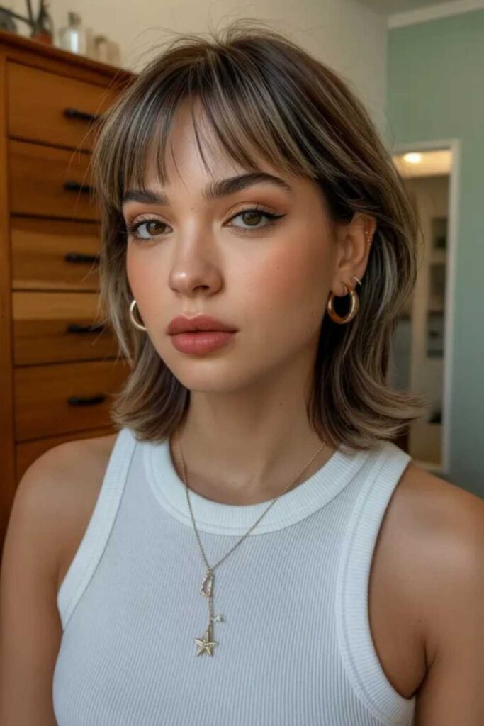 27 Effortlessly Chic Hairstyles for Women Over 60 With Thick Hair in 2026 10 Bixie Hybrid Short With Long Layers