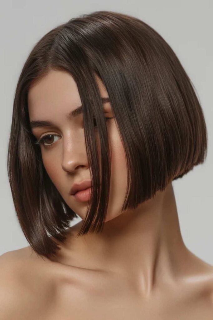 27 Summer 2024 Hair Trends That Will Define Warm Weather Style 13 Chunky Jaw Length Bob Bold Geometry