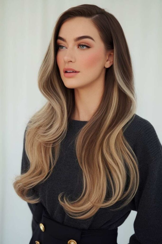 Caramel Balayage Highlights Ideas for Effortless Warmth and Dimension 5 Classic Brunette With Caramel Accents