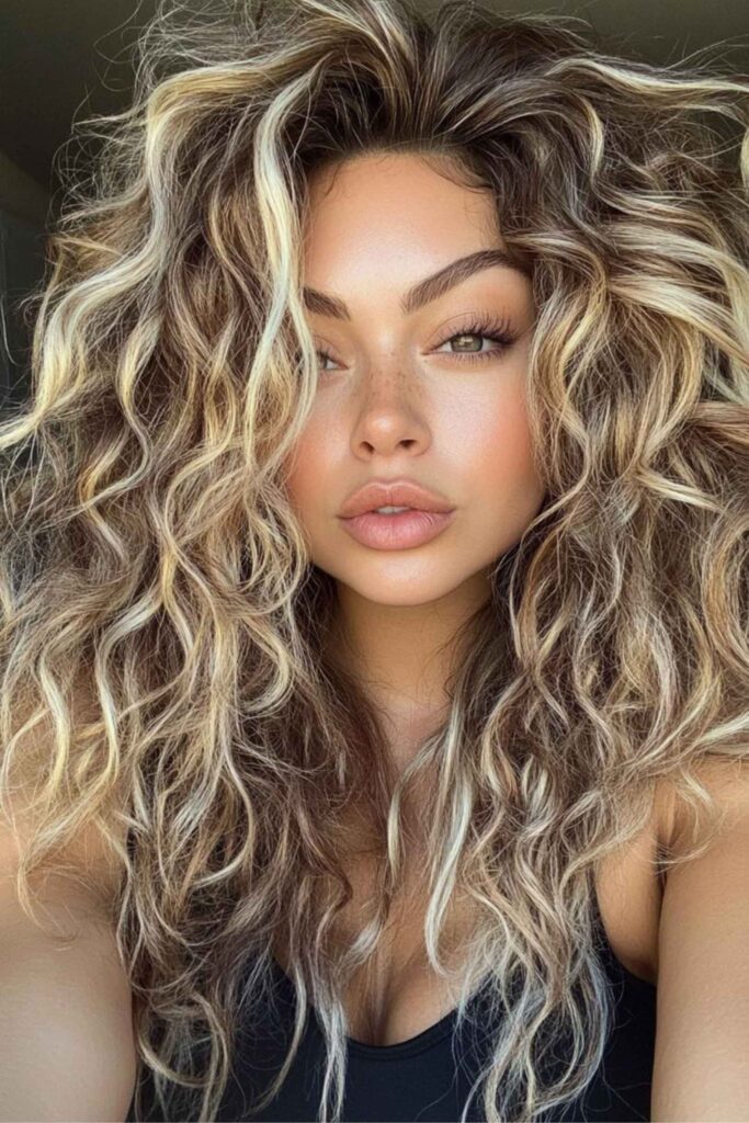 12 Blonde Hair With Dark Roots Ideas That Look Intentional, Not Overgrown 10 Curly Blonde Hair With Dark Roots