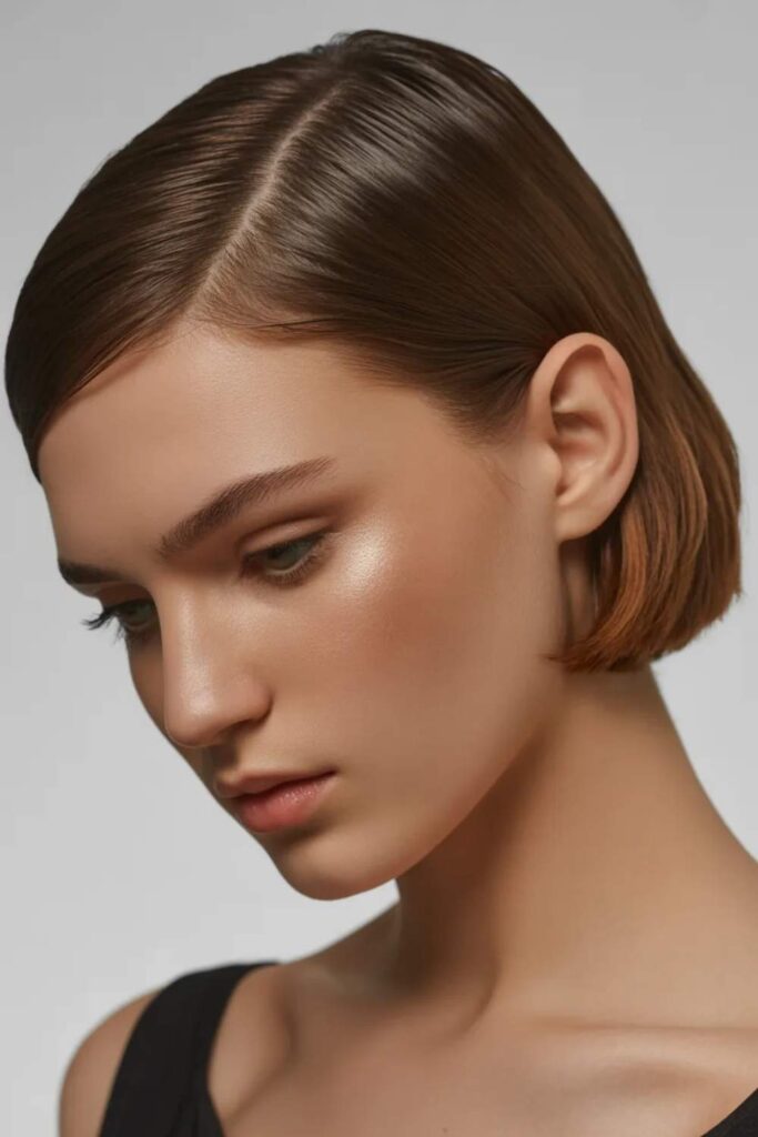 27 Summer 2024 Hair Trends That Will Define Warm Weather Style 9 Deep Side Part Simple Shift With Big Impact