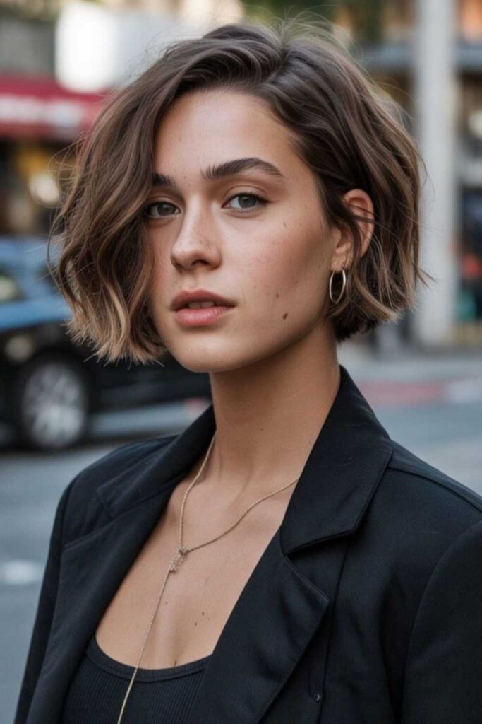 27 Ear Length Hair Ideas That Look Chic, Modern, and Effortless in 2026 15 French-inspired ear length bob