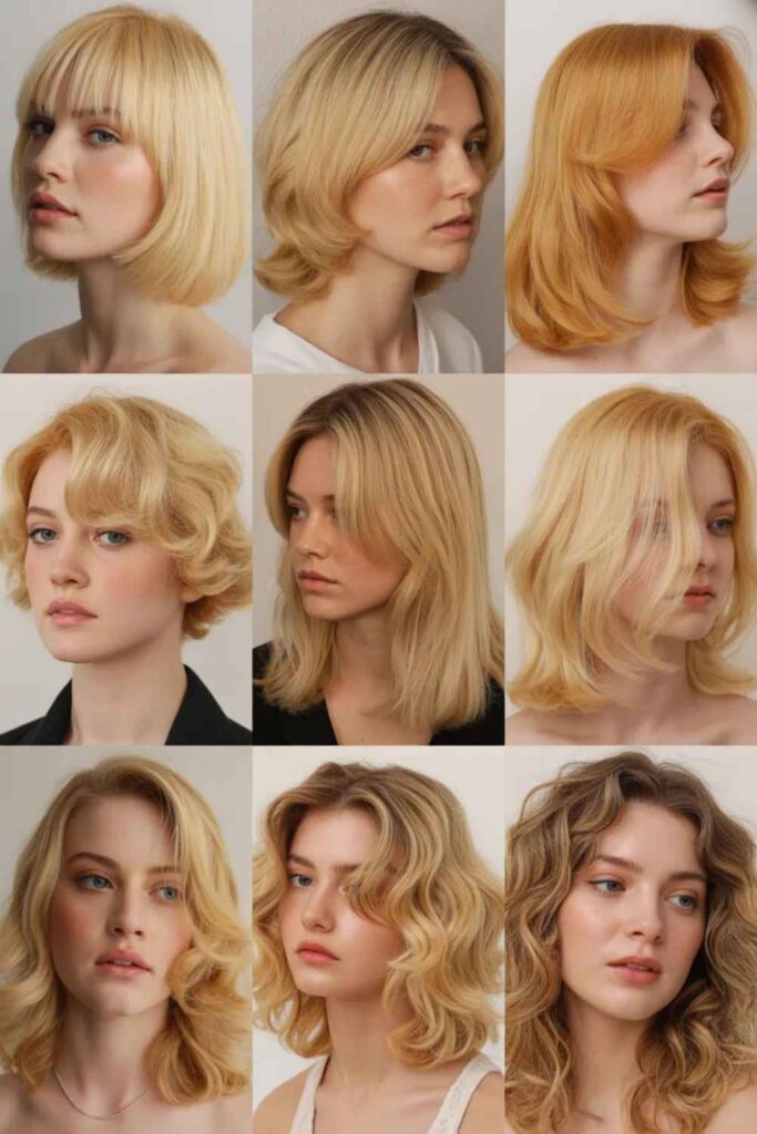 Golden Blonde Hair Ideas: Shades, Styles, Skin-Tone Matches & Expert Care Guide 6 Golden Blonde Styles by Hair Length and Texture