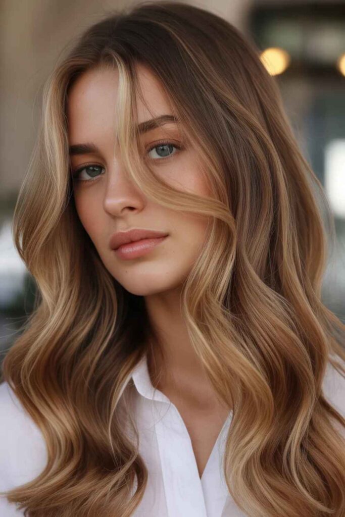 27 Hair Color Trends for 2026 That Will Define Every Style 19 Honey Caramel Babylights Face-Framing Glow