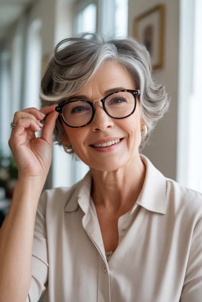 27 Chic Hairstyles for Women Over 60 With Glasses in 2026 11 How to Tell If a Hairstyle Flattering Your Glasses