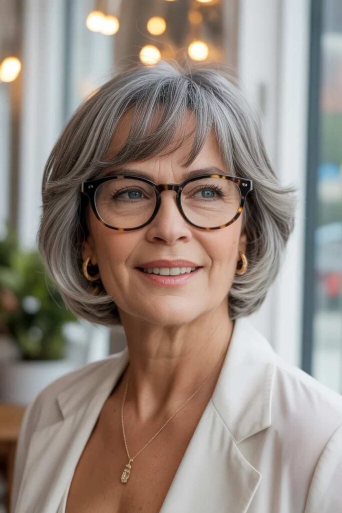 27 Chic Hairstyles for Women Over 60 With Glasses in 2026 7 Modern Bangs That Complement Your Eyewear