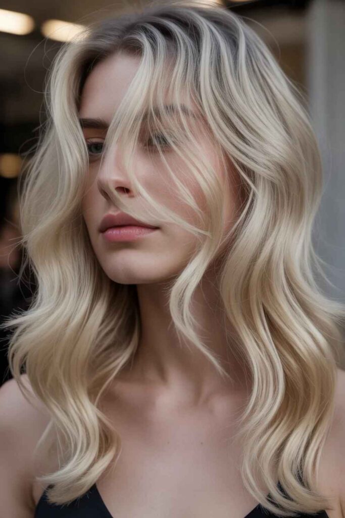 27 Hair Color Trends for 2026 That Will Define Every Style 20 Pale Blonde with Shadow Tones Drama Meets Depth