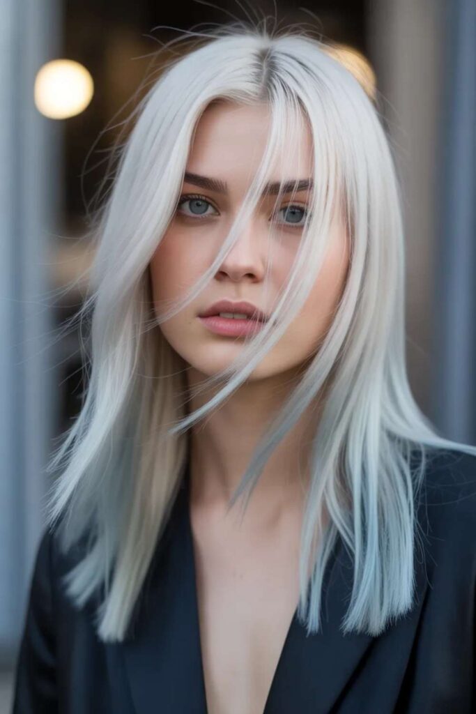 27 Hair Color Trends for 2026 That Will Define Every Style 27 Platinum Icy Tips Cool Edge