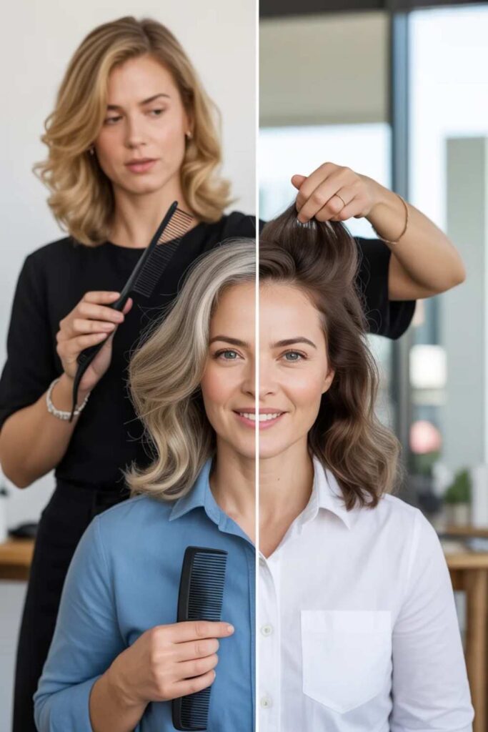 Hairstyles for Women Over 40 Modern, Flattering Cuts That Enhance Confidence at Any Age 7 Professional Salon vs At-Home Styling