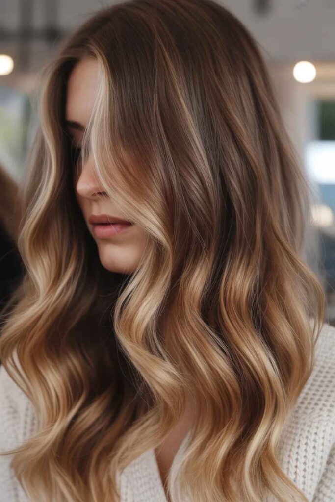 27 Hair Color Trends for 2026 That Will Define Every Style 2 Rooted Chocolate Blonde Warm Meets Natural