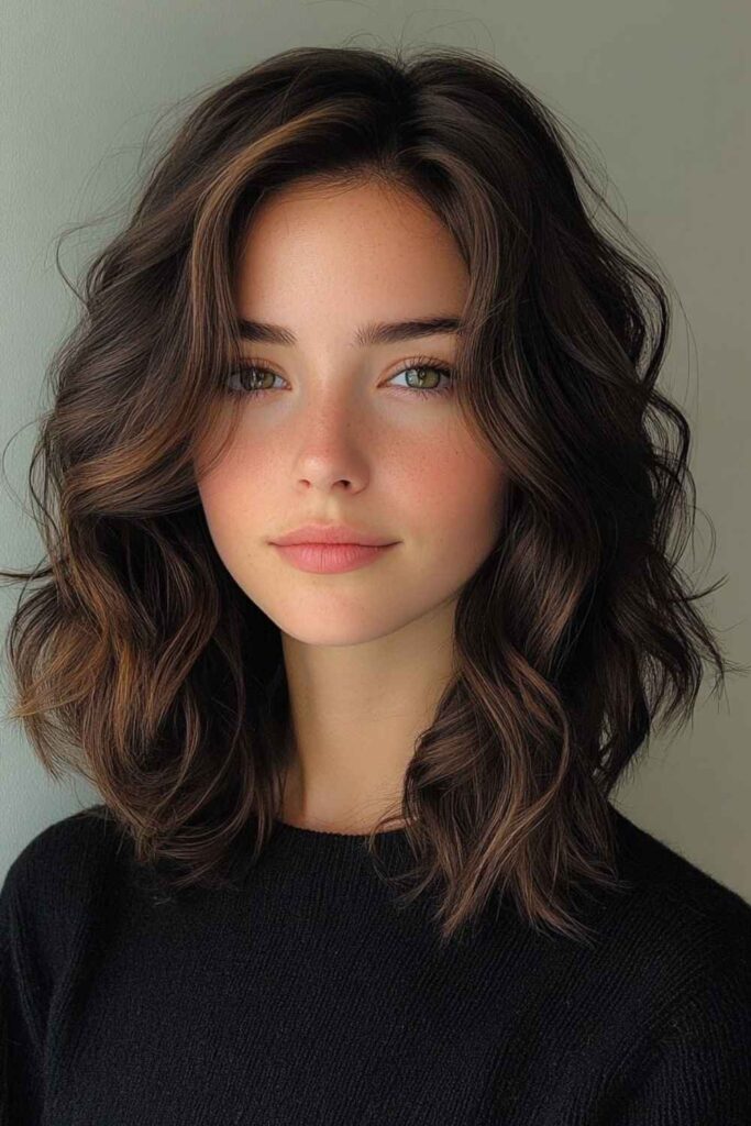 27 Effortlessly Chic Hairstyles for Women Over 60 With Thick Hair in 2026 6 Shoulder-Length Waves Soft Feminine Movement