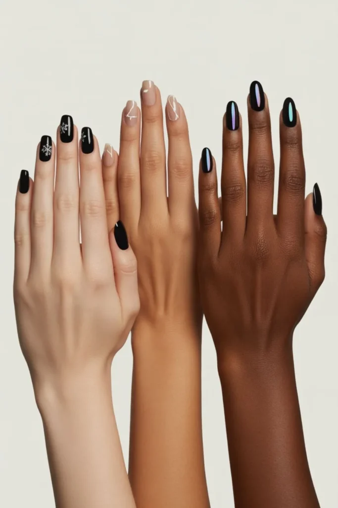 Black Winter Nails Designs: The Ultimate Guide to Dark, Dramatic Manicures This Season 5 Black Winter Nails Designs