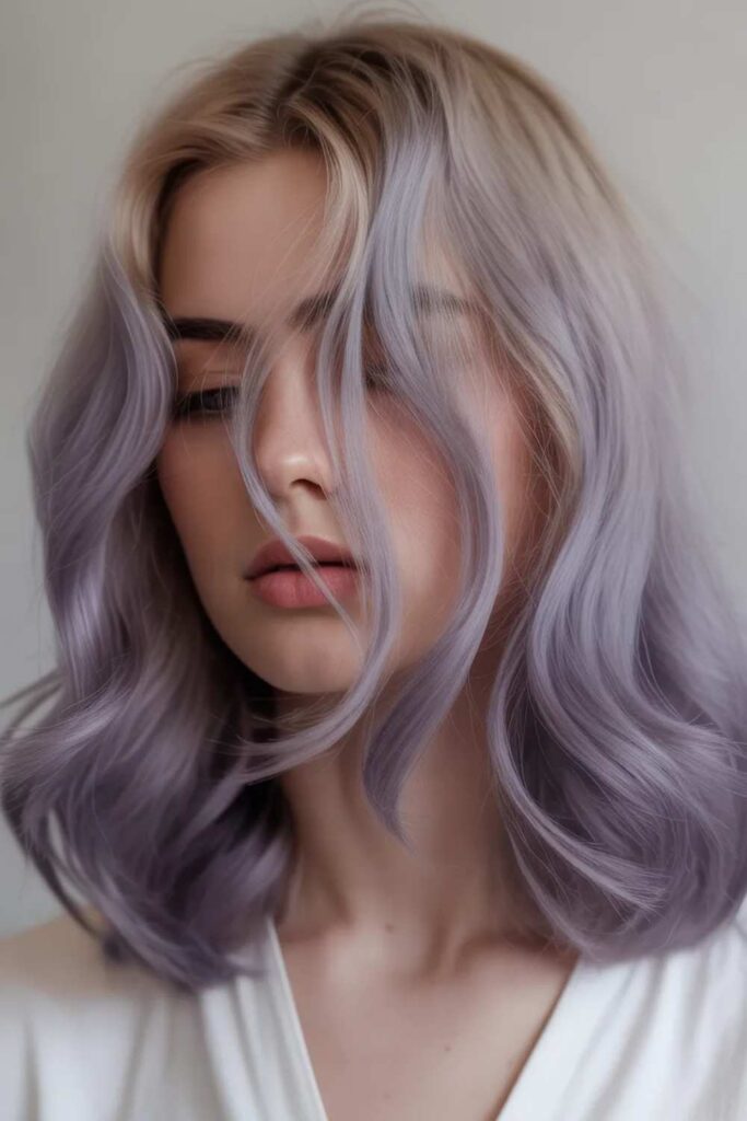 27 Hair Color Trends for 2026 That Will Define Every Style 5 Soft Lavender Shadow Muted Pastel Expression