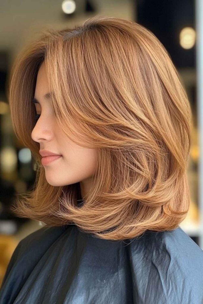 27 Effortlessly Chic Hairstyles for Women Over 60 With Thick Hair in 2026 3 Soft Layered Bob Volume With Face-Framing Precision