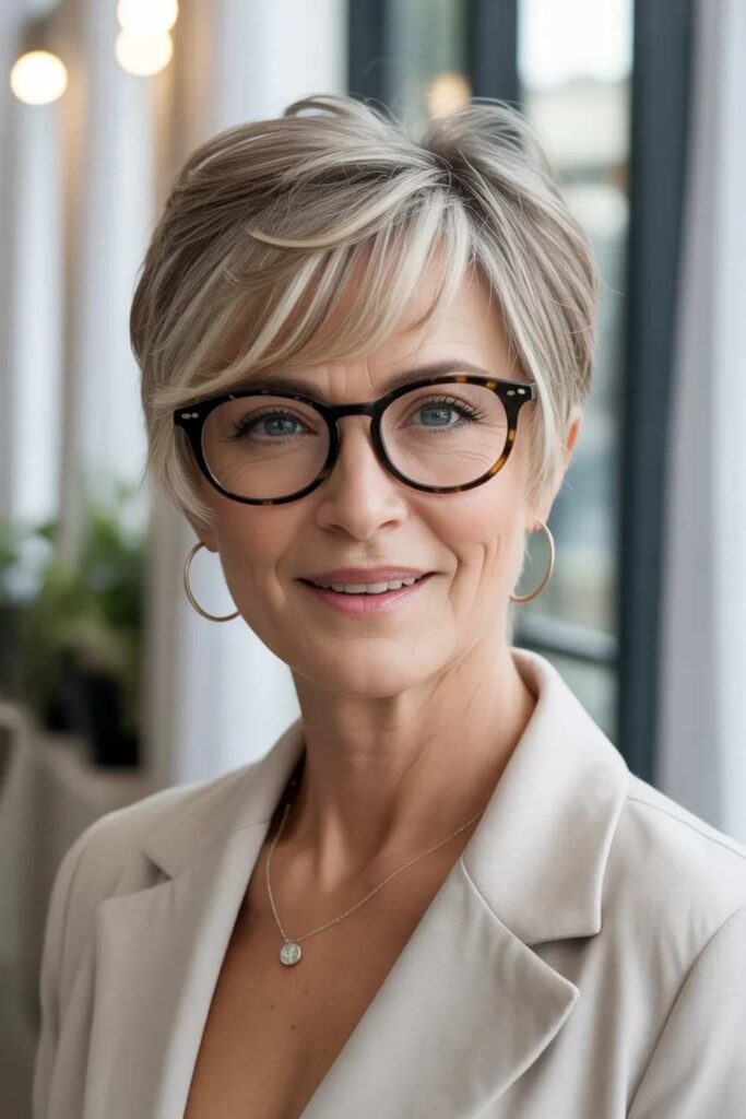 27 Chic Hairstyles for Women Over 60 With Glasses in 2026 4 Stylish Short Hairstyles for Women Over 60 With Glasses