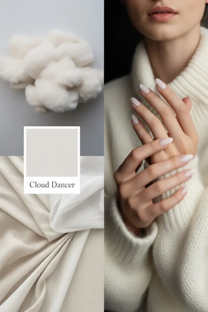 White Winter Nails: The Ultimate 2026 Guide to Cloud Dancer Manicures and Icy Designs 2 White Winter Nails