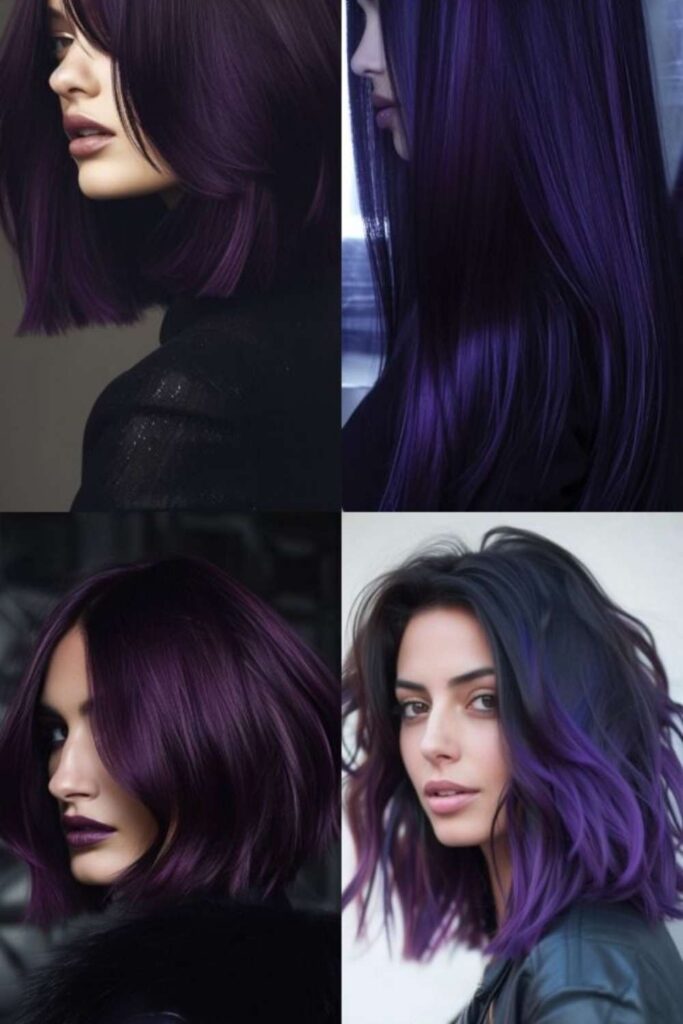 Midnight Purple Hair Ideas Deep, Mysterious & Irresistibly Chic 6 Budget-Friendly Midnight Purple Ideas