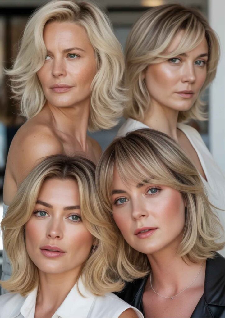 35 Medium Length Blonde Haircuts for Women Over 40 The Definitive Style Guide 6 Celebrity & Social Media Trends