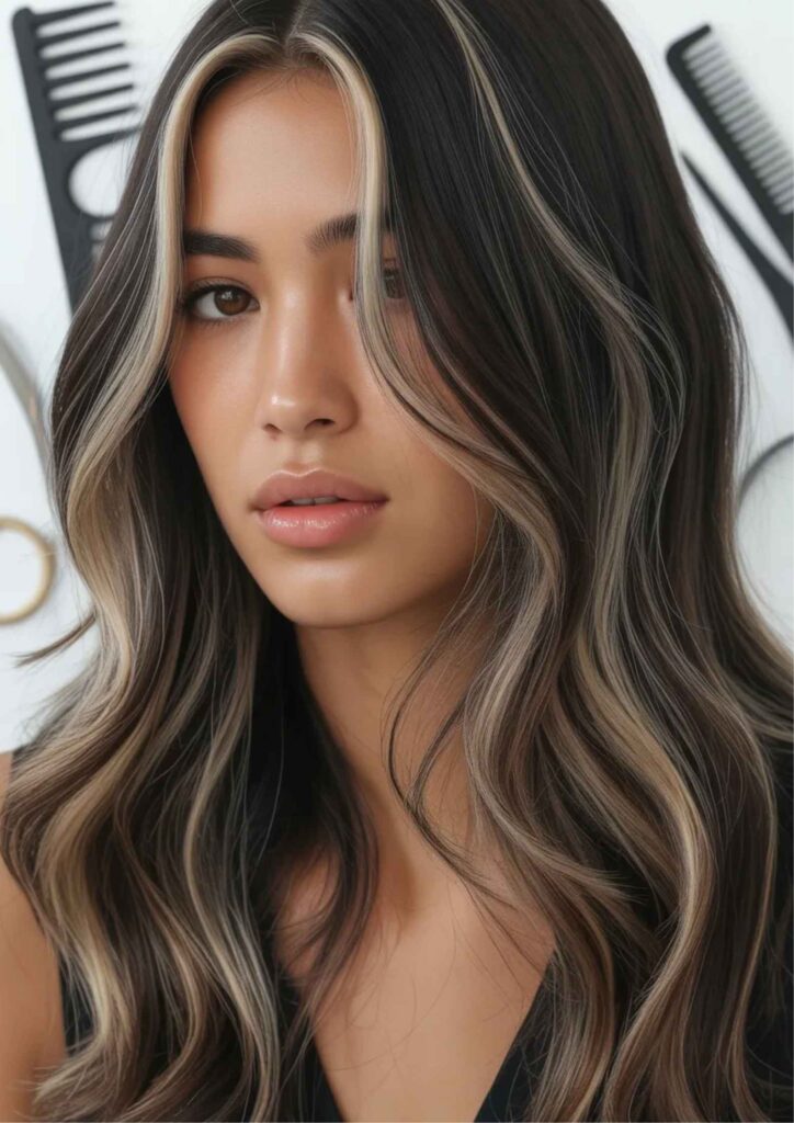 39 Black Hair with Highlights Ideas Modern, Dimensional & Trend-Forward Looks 9 Budget-Friendly Ideas