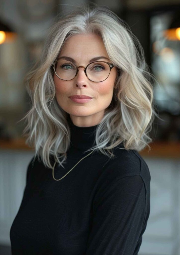 Hairstyles for Women Over 40 with Glasses Modern, Chic & Confidence Boosting Ideas 2 Latest Trends in Hairstyles for Women Over 40 with Glasses