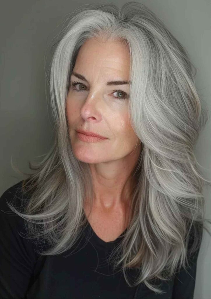 35 Long Hairstyle Ideas for Women Over 60 Modern, Elegant & Age-Defying Styles 9 Premium Luxury Ideas