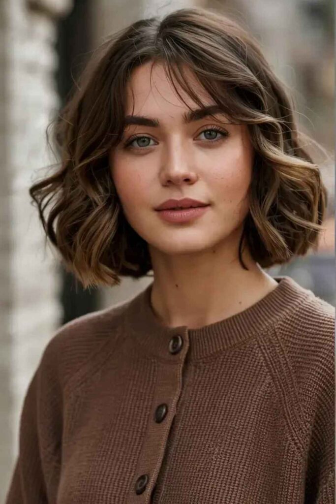 27 Short Wavy Bob Ideas That Look Effortless, Modern, and Wearable in 2026 13 Short Wavy Bob With Loose Bend Waves