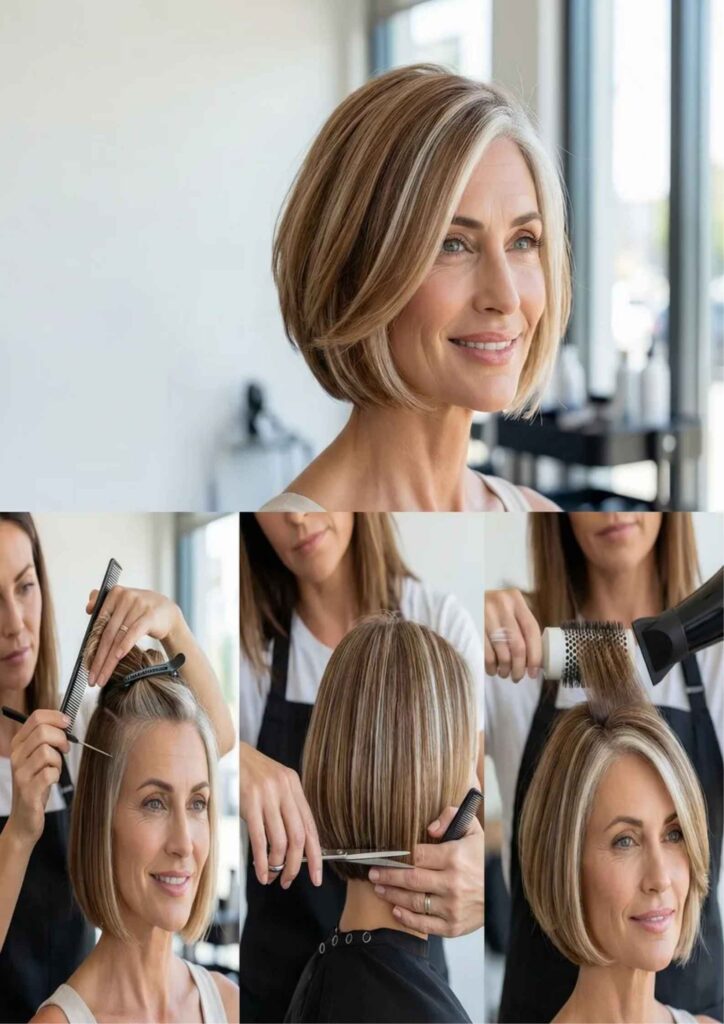 33 Bob Haircuts for Women Over 50 Modern, Chic & Age Defying Styles 4 Step-by-Step Guide Tips