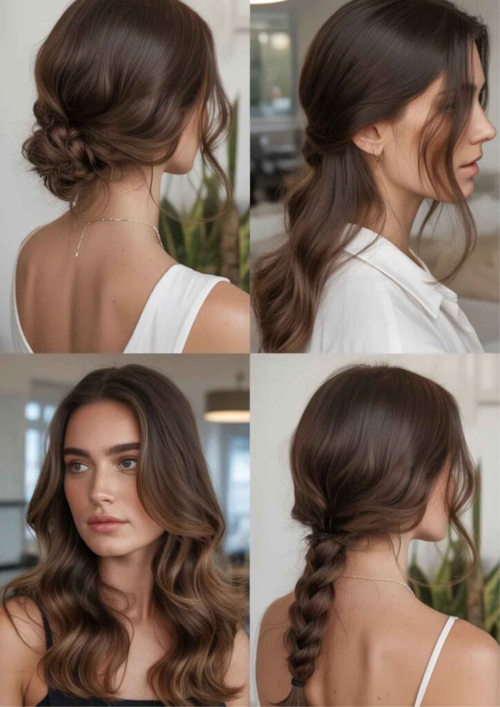 39 Dark Brown Hair Color Ideas Rich, Modern & Timeless Brunette Inspiration 6 Styling Ideas for Different Occasions