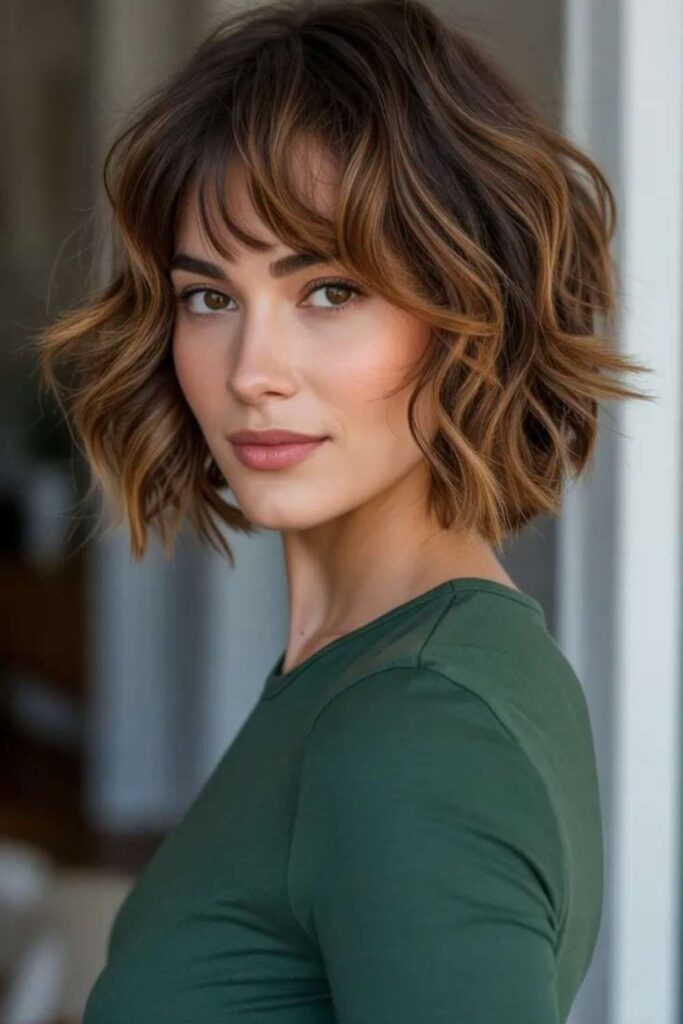 27 Short Wavy Bob Ideas That Look Effortless, Modern, and Wearable in 2026 6 Tousled Wavy Bob for Fine Hair