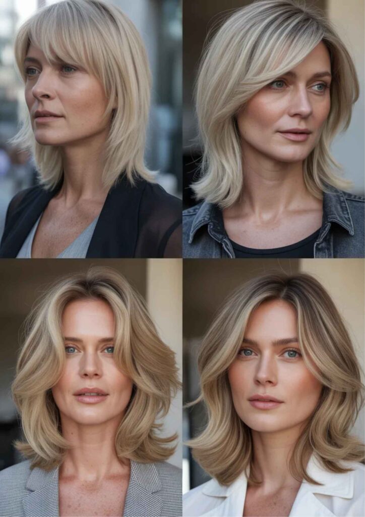 35 Medium Length Blonde Haircuts for Women Over 40 The Definitive Style Guide 10 Trend Forecast for Upcoming Year
