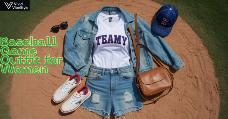 Baseball game outfit for women