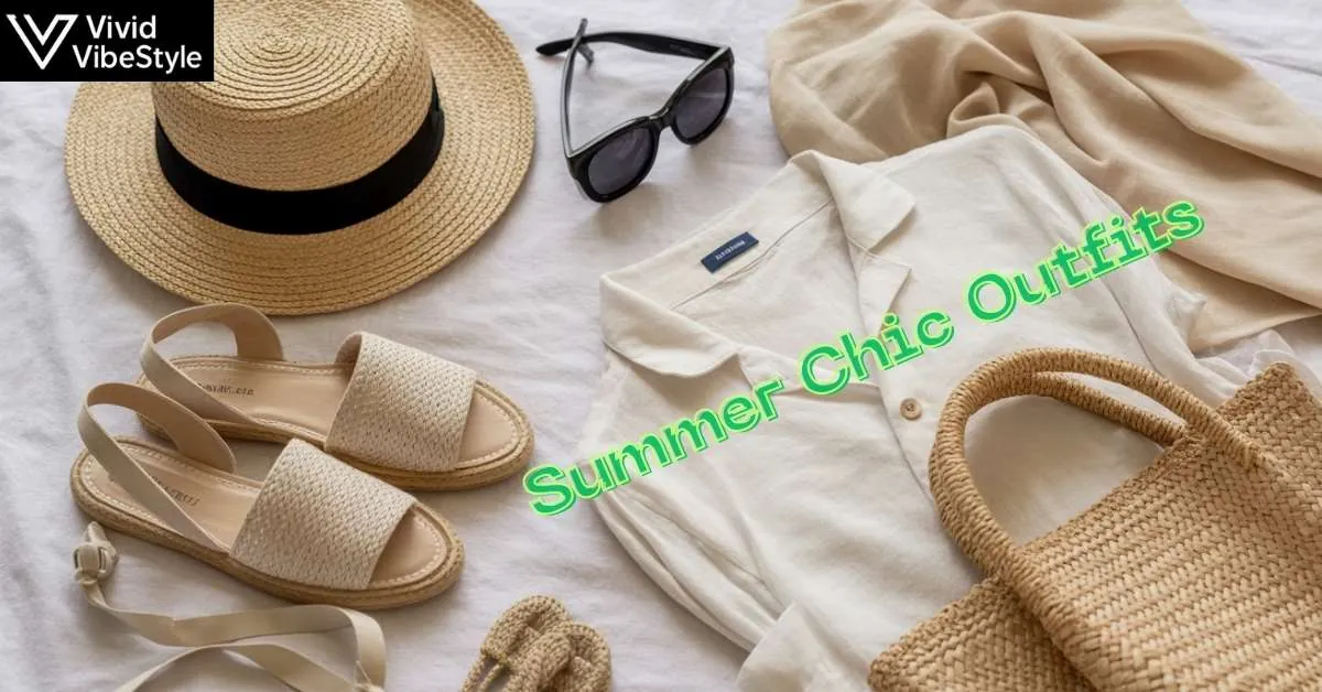 Summer footwear including espadrilles and sandals for cool, stylish Summer Chic Outfits.