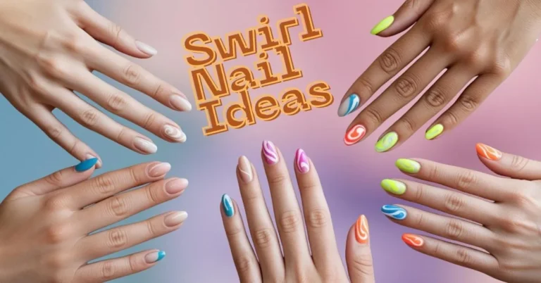 2025 swirl nail ideas showcasing trending designs from minimalist nude swirls to bold neon patterns