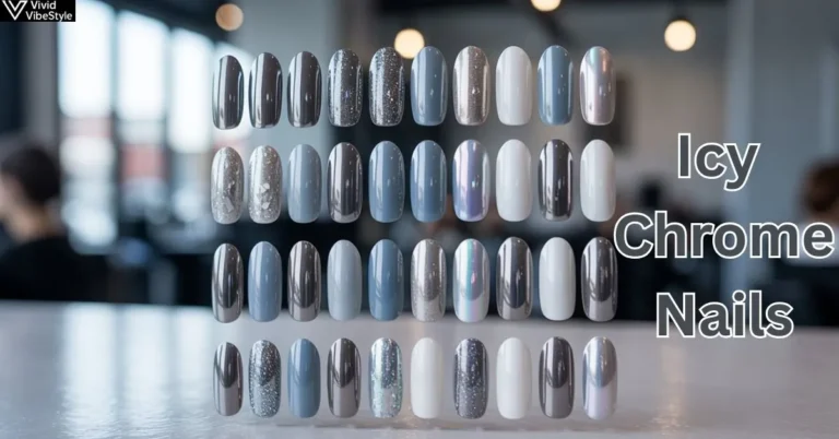 Icy Chrome Nails