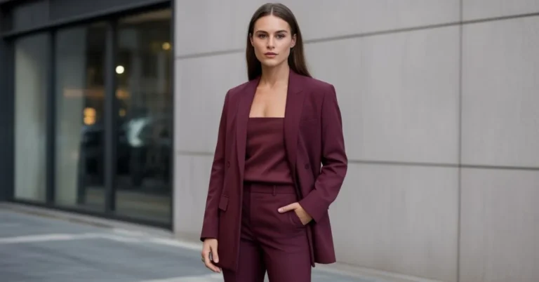 Burgundy outfits