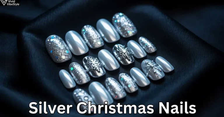 Silver Christmas Nails