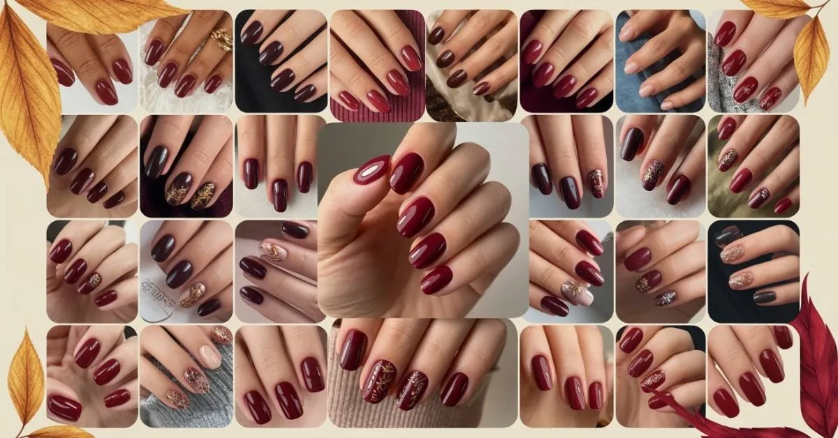 Burgundy Fall Nails 2025
