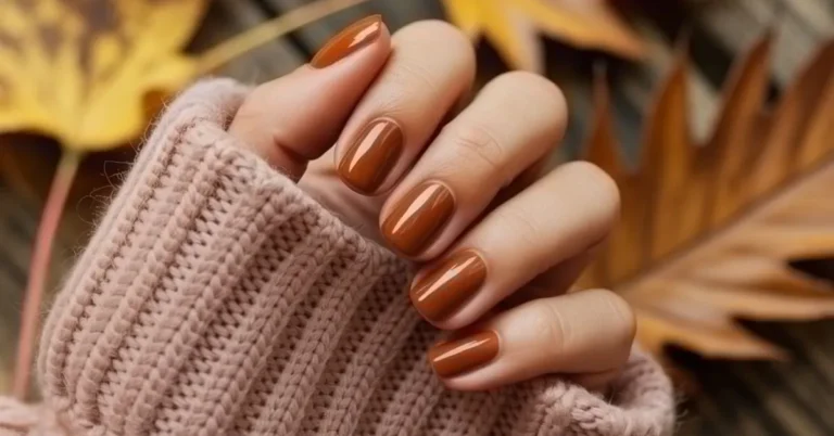 Cinnamon Brown Nails