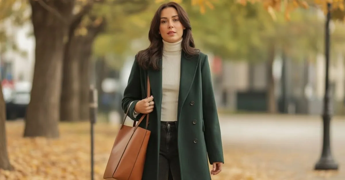 Dark Green Fall Outfit: Master the Season's Most Sophisticated Color Trend 1 Dark Green Fall Outfit