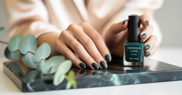 Dark Green Nails