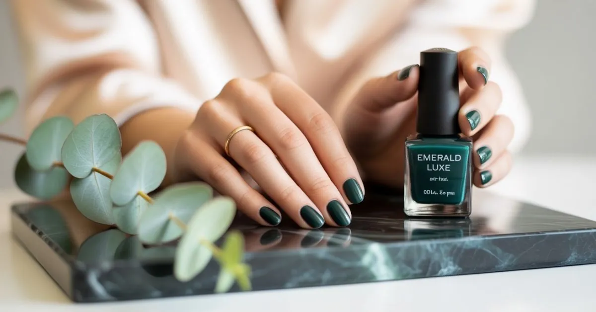 Dark Green Nails
