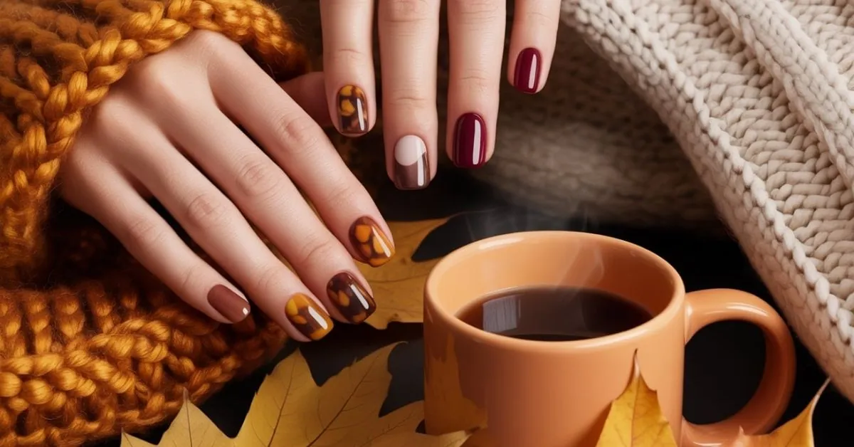 French Tip Nails with Fall Colors: Master 2025's Chic Autumn Manicure 1 French Tip Nails with Fall Colors